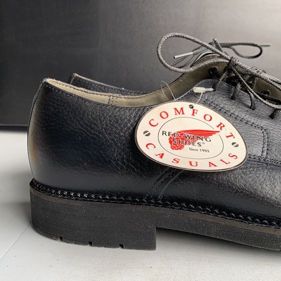 Red Wing Oxford Work Shoes‎ Men’s Size 9 Black Leather Slip Resistant SD Type 1 - Picture 3 of 11